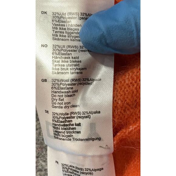 DAY Birger et Mikkelsen Maylin COZY DAYS Alpaca Wool Orange L - Picture 6 of 7